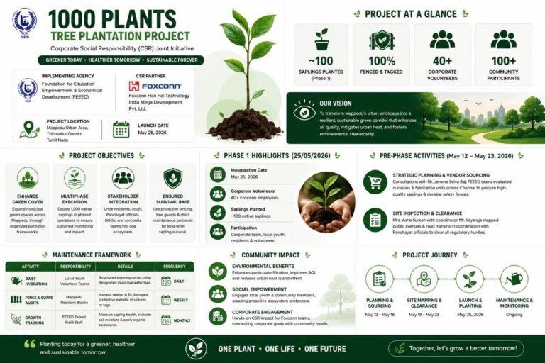 1000 Plants Tree Plantation Project